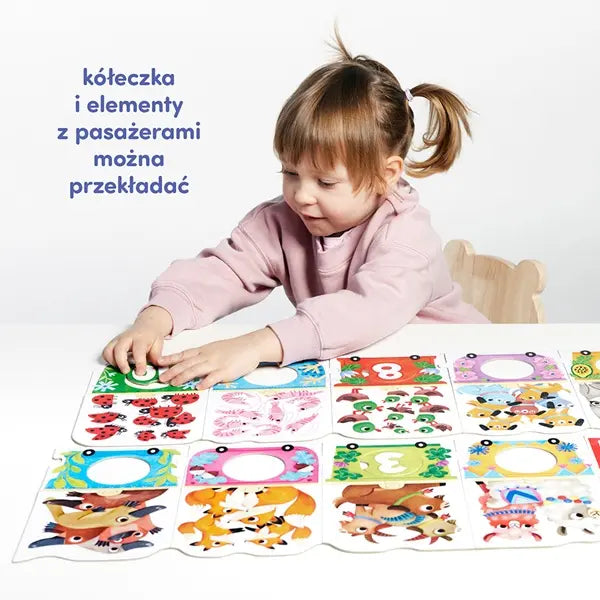 Puzzle z dziurką - Pociąg z cyferkami