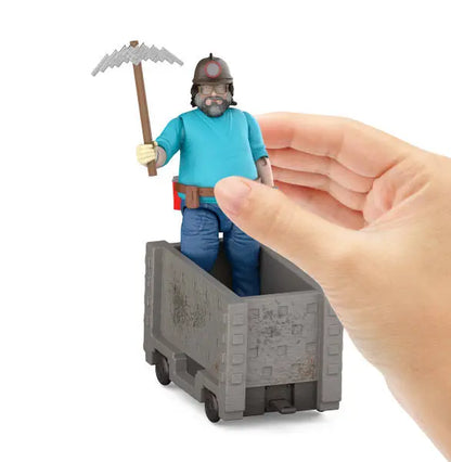 Minecraft Movie - zestaw Steve i wagon