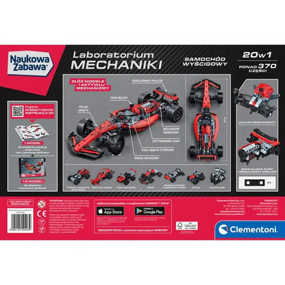 Naukowa zabawa Labolatorium Mechaniki Wyścigówka
