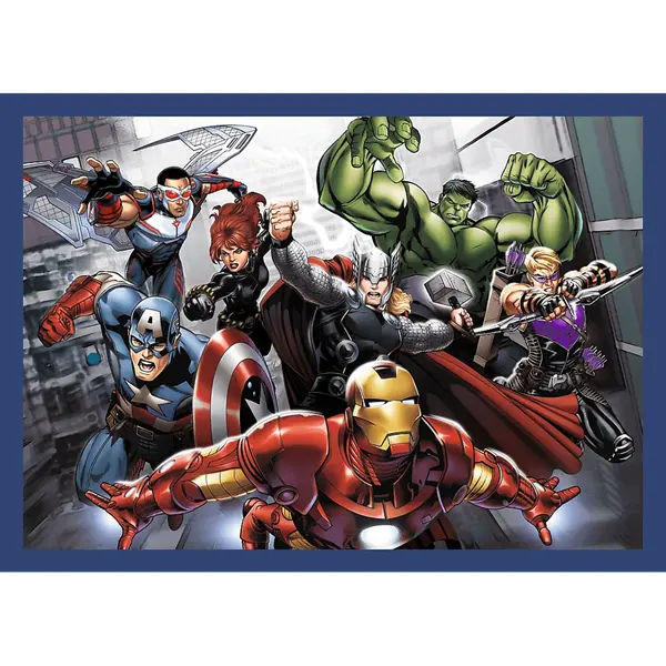 Puzzle Premium Plus Kids, Marvel 4 x 88 el. Bohaterowie są wśród nas