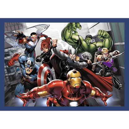 Puzzle Premium Plus Kids, Marvel 4 x 88 el. Bohaterowie są wśród nas