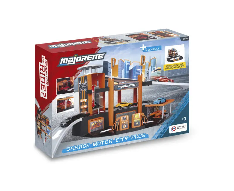 Majorette - garaż Motor City plus + 1 auto