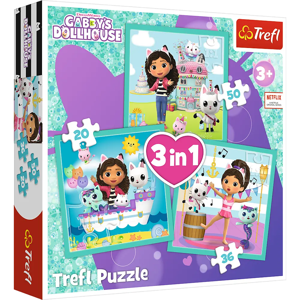 Puzzle 3w1 aktywności gabi