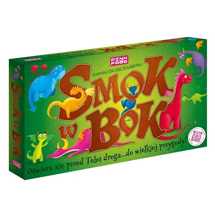 Pink frog gra smok w bok