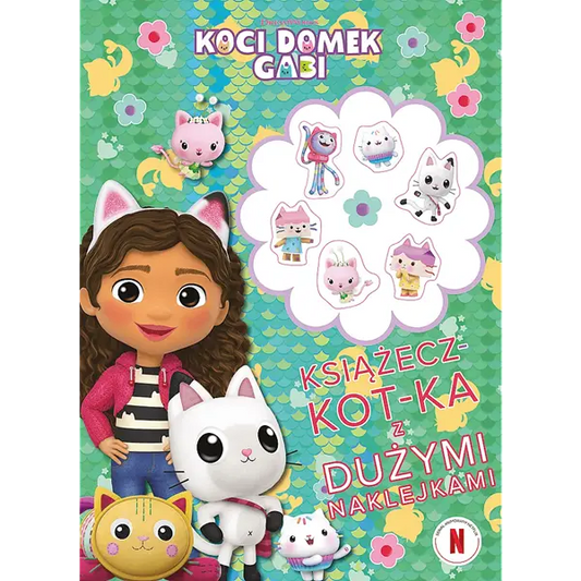 Książka aktywizująca Koci Domek Gabi z dużymi naklejkami