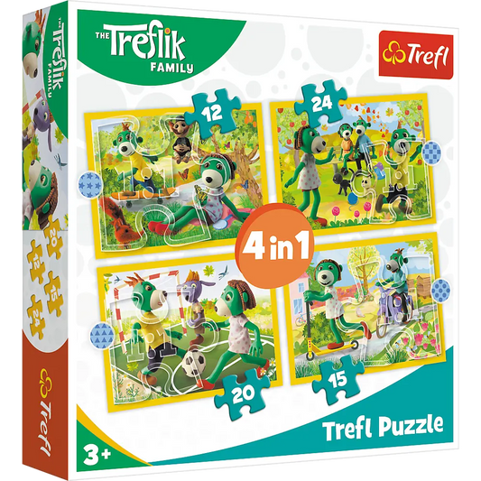Puzzle 4w1 wspólne zabawy treflików