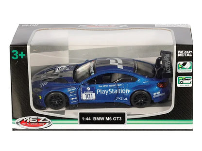 Model bmw m6 gt3 niebieski 1:44