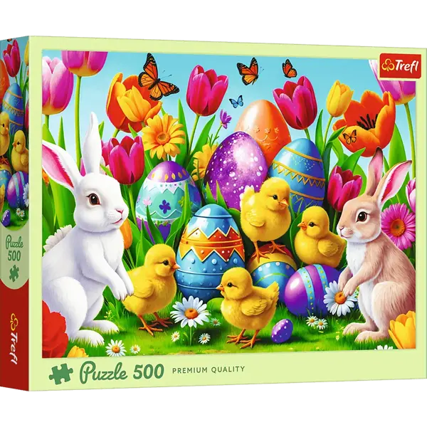 Puzzle 500 el. Wielkanocna łąka