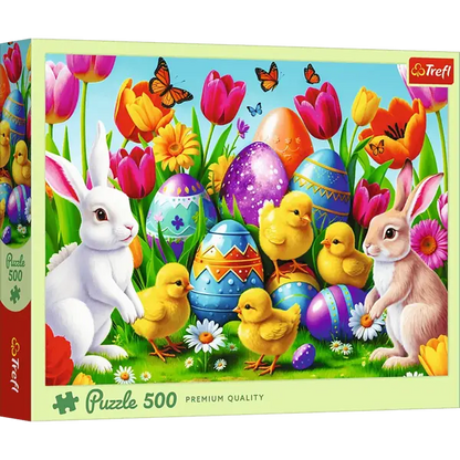 Puzzle 500 el. Wielkanocna łąka