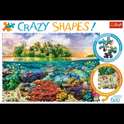 Puzzle 600 crazy shapes tropikalna wyspa