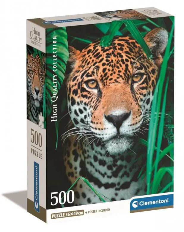 Puzzle 500 Compact Jaguar w dźungli