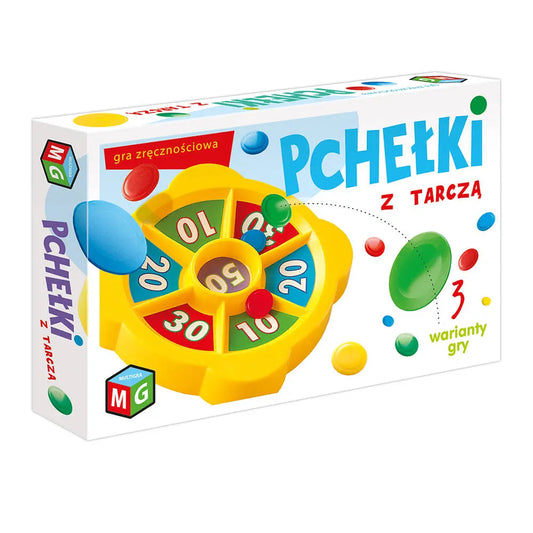 Gra zręcznościowa pchełki z tarczą