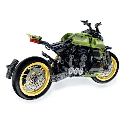 Klocki zielony motocykl - 572 elementy