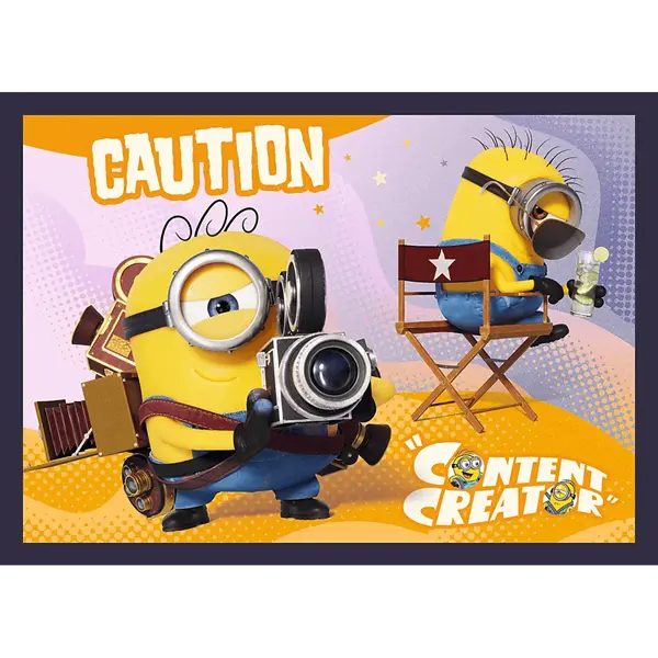 Puzzle 4w1 Nowe przygody Minionków