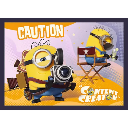 Puzzle 4w1 Nowe przygody Minionków