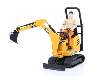 Mikrokoparka JCB 8010 CTS z figurką robotnika