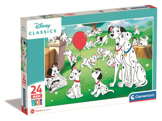 Puzzle maxi 24 elementy SuperKolor Disney Animals
