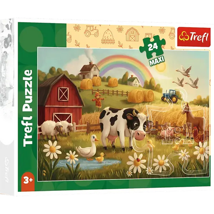 PUZZLE MAXI 24 Krowa na farmie 14397