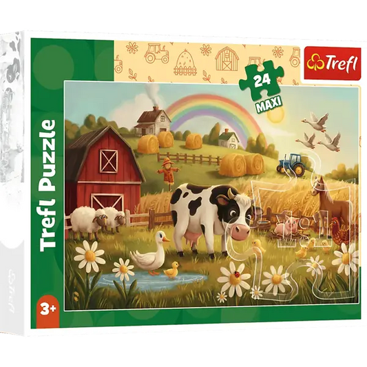 PUZZLE MAXI 24 Krowa na farmie 14397