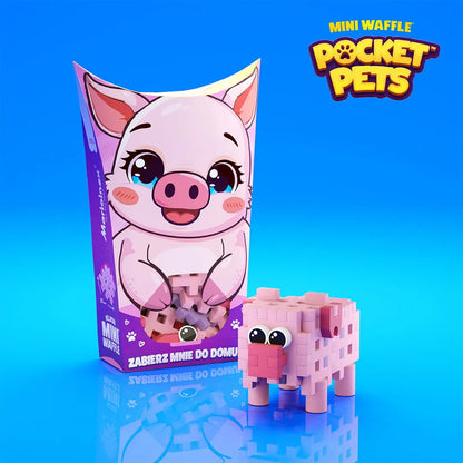 Klocki wafle mini pocket pets świnka