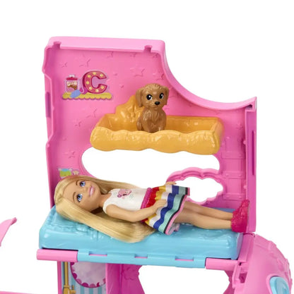 Barbie kamper chelsea zestaw 2w1