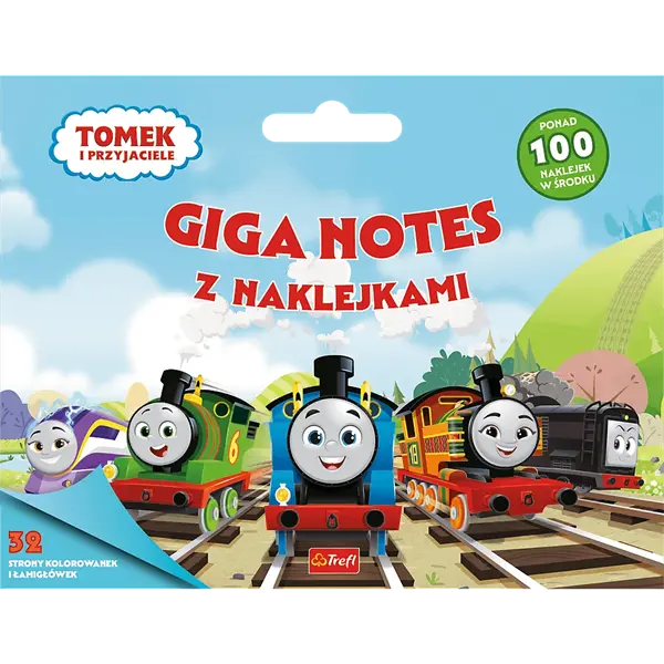 Książka aktywizująca Giga notes z naklejkami, Tomek i przyjaciele