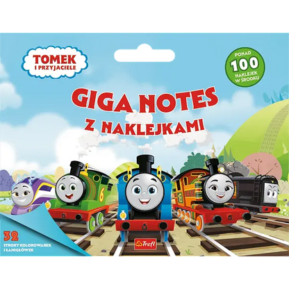 Książka aktywizująca Giga notes z naklejkami, Tomek i przyjaciele