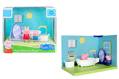 Zestaw łazienka + 2 figurki, Świnka Peppa i George