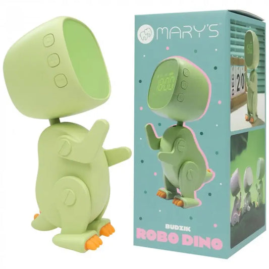 Budzik Robo Dino zielony