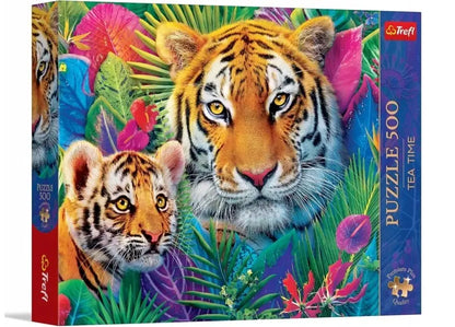 PUZZLE 500 PremPlus TeaTime Tygrysy w dżung..37625