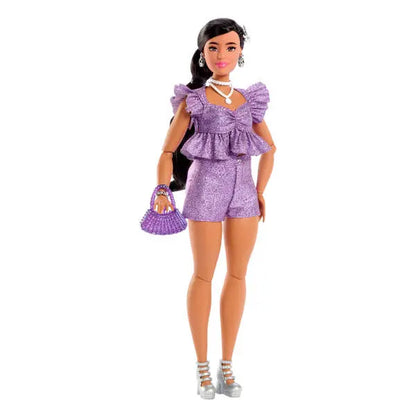 Barbie Deluxe Style, fioletowy strój