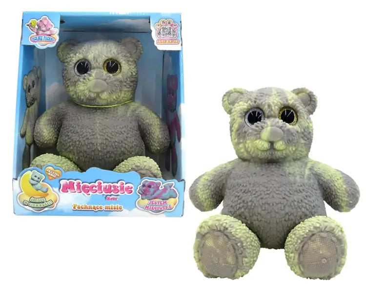 Mięciusie - Pachnące misie, 28cm szaro-żółty