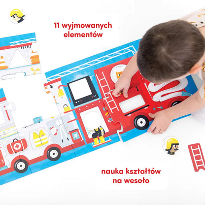 CzuCzu Puzzle z dziurką Wóz strażacki 90401
