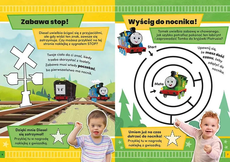 Książeczka - Gwiazda nocnika! Tomek i przyjaciele. Zadania z naklejkami
