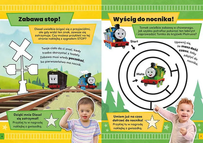 Książeczka - Gwiazda nocnika! Tomek i przyjaciele. Zadania z naklejkami