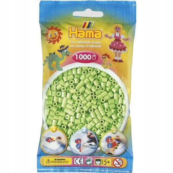 Koraliki midi 1000 szt zielone