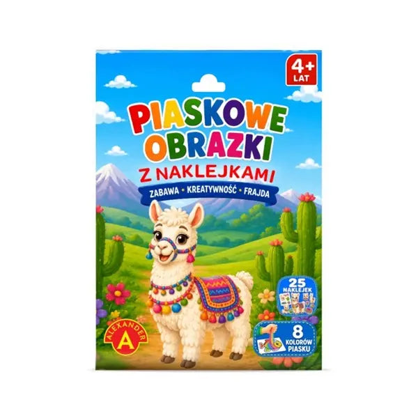 Zestaw kreatywny piaskowe obrazki Alpaka 32994