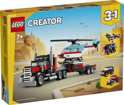 Lego Creator Ciężarówka z platformą i helikopter