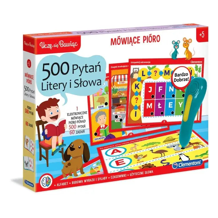 Mówiące pióro 500 pytań litery