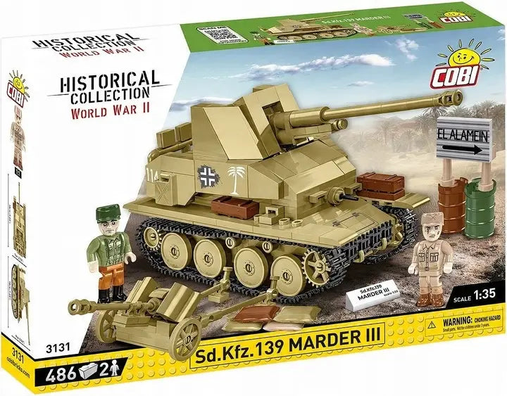 Historical Collection WWII - SD.KFZ.139 Marder III - 486 klocków