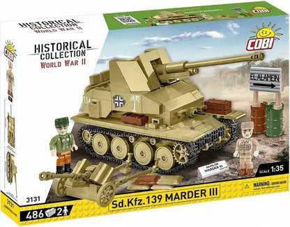 Historical Collection WWII - SD.KFZ.139 Marder III - 486 klocków