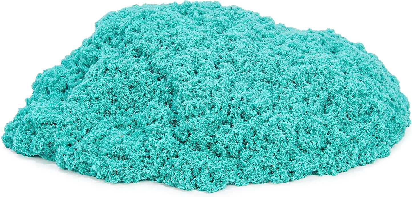 Kinetic Sand turkusowy piasek z brokatem