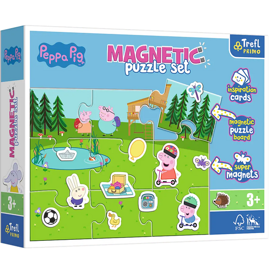 Puzzle magnetyczne Zabawy Świnki Peppy