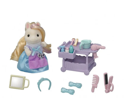 Sylvanian Families kucyk z długimi włosami + akcesoria