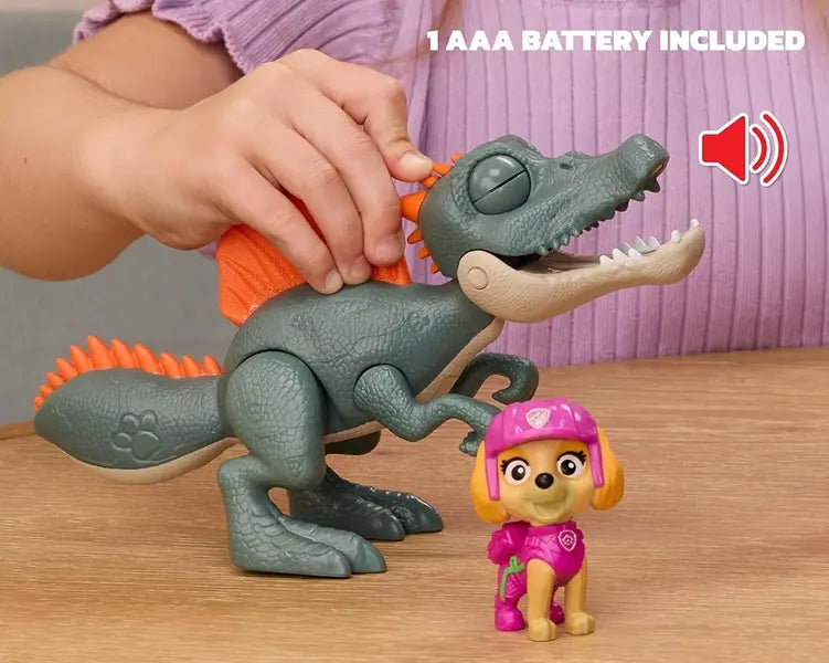 Psi Patrol Dino film, figurka dinozaura + Skye