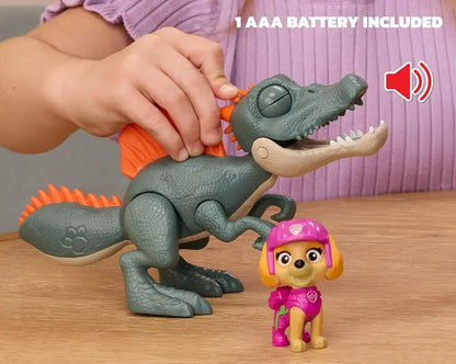 Psi Patrol Dino film, figurka dinozaura + Skye