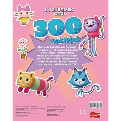 Książka aktywizująca Koci Domek Gabi. 300 naklejek