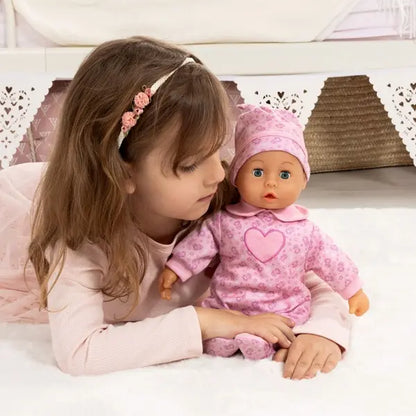 Pierwsze słowa - Bobas 38cm w różowej piżamce