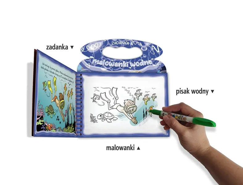 Zadanka i malowanki wodne. Zwierzęta wodne