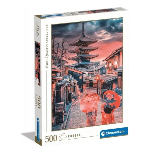 Puzzle 500 hq evening in kyoto